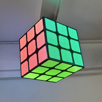 Nuovo prodotto per interni esterni segnaletica digitale impermeabile schermo palco personalizzato cubo led Display cubo magico cubo