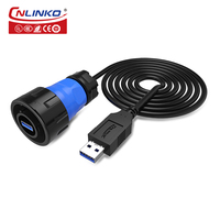 Conector de datos USB de plástico M24 para oficina e industria, calidad estable, popular
