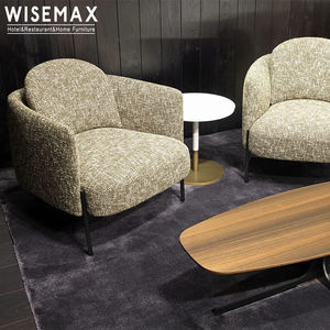 WISEMAX FURNITURE Canapé moelleux <span class=keywords><strong>fauteuil</strong></span> en velours design créatif Salon Century Accent Home Furniture lounge canapé simple chaise - Product Image 1