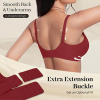 Bra berikat jeli tanpa kawat lembut, Bra Lingerie wanita, pakaian dalam tanpa kelim, pendukung Push-up mewah kualitas tinggi