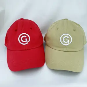 도매 사용자 정의 3D 자수 6 패널 자수 로고 빈 뜨거운 스타일 아빠 모자 여러 가지 빛깔의 야구 아빠 모자