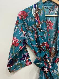 Cotton <b>Long</b> <b>Kimono</b> Free Size loose and comfy to fit any size 50 Inches Approx Supplier from India - Product Image 3