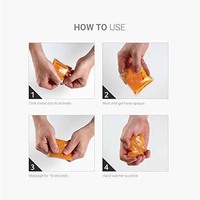 Chauffe-mains en gel réutilisable à forme personnalisée, activé par un clic, chaleur instantanée pour le confort hivernal et le soulagement de la douleur en physiothérapie