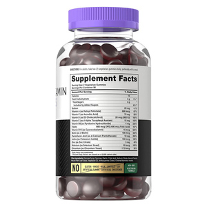 Vegetarian Natural Men 'S Multivitamin Permen Suplemen Pelangsing dengan Vitamin B12,D3,Zinc - Product Image 3