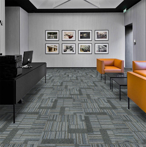 床カーペットタイル50x 50cm正方形オフィスカーペットOEM,高級ブレンドナイロン - Product Image 3