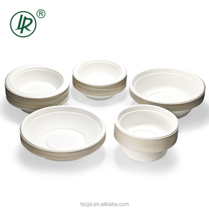 Insalatiera di carta usa e getta in 100% rotonda da 500ml di bagassa biodegradabile e compostabile - Product Image 6