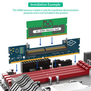 การ์ดแปลงหน่วยความจำจาก DIMM 4 เป็น DDR4 สำหรับแล็ปท็อปเป็นเดสก์ท็อป พร้อมตัวทดสอบหน่วยความจำ - Product Image 5
