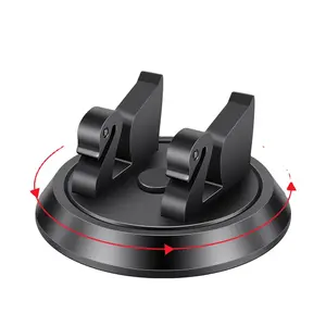 Novo estilo 360 graus rotativo base redonda fácil montagem ganso forma suporte do telefone do carro para iphone, telefone samsung, telefone universal