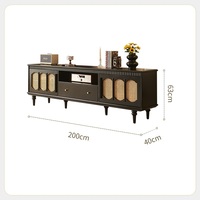 Meubles de chambre universels OEM avec meuble TV et cheminée, support TV et table basse, meubles de salon en bois pour armoires TV