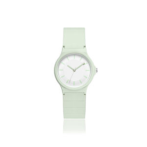 Montre à quartz pour hommes de vente chaude avec bracelet en plastique et montre-bracelet Moissanite à la mode du mouvement japonais - Product Image 1