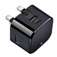 Chargeur pliable OEM d'origine pour le Royaume-Uni, chargeur rapide PD20W, adaptateur secteur USB C, charge rapide pour iPhone Samsung