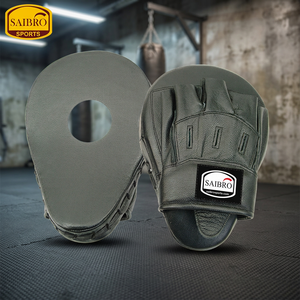 SAIBRO Leather Boxing <b>Focus</b> Mitts with Velcro Closure for Adult Martial Arts Training - Product Image 3