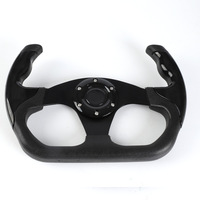 Volante Universal de Simulador de Carreras de 320 mm, Estilo F1, Agarre de PU, 6 Orificios, Radios de Aluminio para Auto y Simulación de Carreras