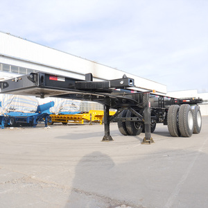 <span class=keywords><strong>Remorque</strong></span> squelette porte-conteneurs neuve, extensible, robuste, avec suspension pneumatique ABS à verrouillage par torsion, 8 pneus, 2 essieux, 40 tonnes, pour l'Afrique - Product Image 3