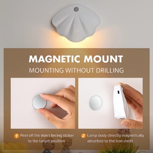 Magnetic <b>Motion</b> <b>Sensor</b> Wall Night Light Lamp Rechargeable LED House Number Light PRO Version 1200mAh - Product Image 6