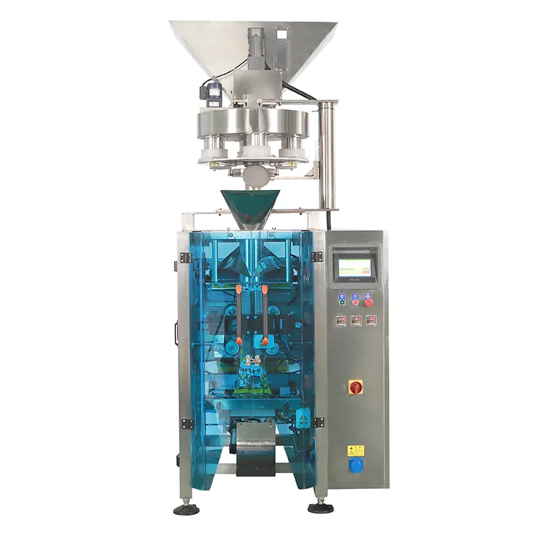 Ull-máquina de envasado y fabricación de bolsas verticales, máquina de llenado de café con escala de peso, automática