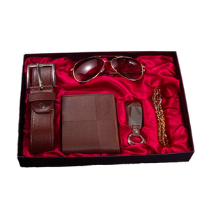 Set de Regalo Empresarial <span class=keywords><strong>para</strong></span> el Día de San Valentín, Reloj, Gafas de Sol, Cinturón y Cartera <span class=keywords><strong>para</strong></span> Hombre, Set de Regalo de Navidad, Set de Reloj de Cuarzo <span class=keywords><strong>para</strong></span> Hombre - Product Image 1