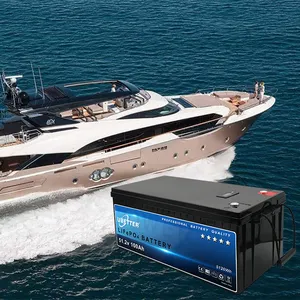 새로운 버전 대용량 100Ah 51.2v lifepo4 셀 스마트 리튬 태양 보트 골프 카트 요트 해양 배터리