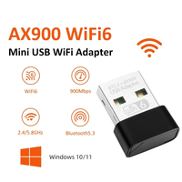 Adaptador Wifi 6 De 900Mbps de doble banda BT5.3 Wifi 2 en 1 Combo Dongle USB2.0 WiFi 6 receptor Wlan inalámbrico de red