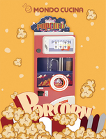 Distributeur automatique de pop-corn de centre commercial de cinéma de restauration rapide populaire