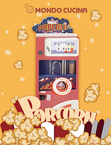 Popular comida rápida cine centro comercial máquinas expendedoras de palomitas de maíz automático aperitivos máquina expendedora de palomitas de maíz - Product Image 3