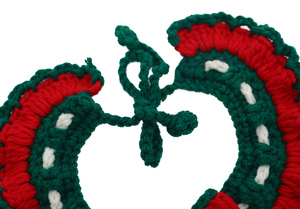 Accessori di abbigliamento per animali domestici rosso verde ornamenti per collare di natale elasticità per cani e gatti - Product Image 5