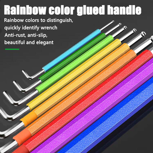 Jeu de clés hexagonales en acier au chrome-vanadium - Clés hexagonales métriques de qualité industrielle pour outils de réparation - Product Image 6