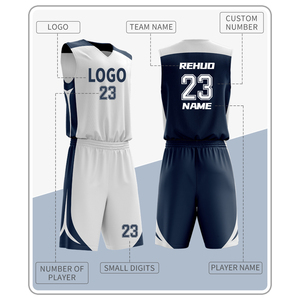 Maillots de <span class=keywords><strong>basket</strong></span>-ball/football personnalisés en gros, imprimés par transfert thermique, anti-UV, respirants, séchage rapide, tailles XL-5XL, numéros d'équipe personnalisés - Product Image 5