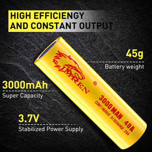 18650 перезаряжаемая литиевая батарея 3,7 В 40А литий-ионная ячейка перезаряжаемая 18650 цилиндрическая 3,7 В литий-ионные батареи 18650 - Product Image 6