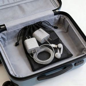 Multipurpose Black Mesh <b>Bag</b> - <b>Large</b> Capacity Organizer for Tennis Equipment, Snorkeling Gear & Swim Accessories - Product Image 3