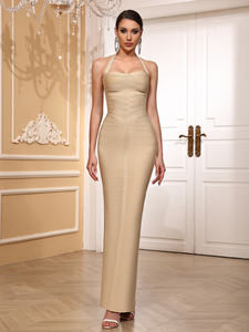 OEM usine personnalisé bandage plage mode vintage armoire robes extravagantes tendance <span class=keywords><strong>soirée</strong></span> femmes tricot vêtements robes - Product Image 4