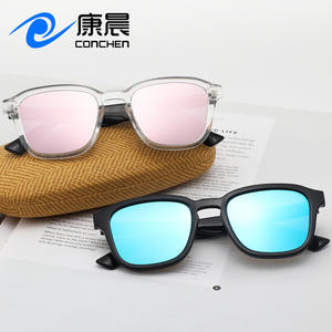 Gafas de Sol Cuadradas Conchen con Marco de PC, Protección UV400, Unisex, para Conducir, Viajar, Atuendos de Moda - Product Image 5