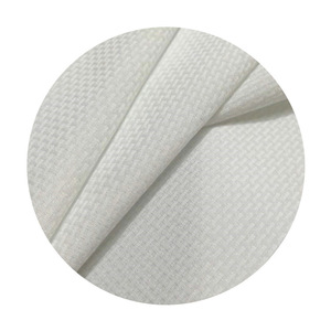 Tùy Chỉnh Của Phụ Nữ 100% Polyester Lưới Vải Ăn Mặc Trắng Thoáng Khí Dệt Jacquard Chữ Thập Lưới Thiết Kế In Kỹ Thuật Số - Product Image 4