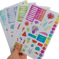 Pegatinas de vinilo impermeables personalizadas para equipaje infantil, etiquetas artísticas personalizadas para marcos de fotos, hoja de pegatinas troqueladas.