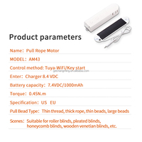 Moteur de rideau électrique avec puce Tuya Zigbee, panneau solaire, maison intelligente Tuya, moteur de chaîne de rideau AM43