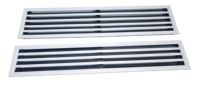 Diffuseurs linéaires carrés modernes en alliage d'aluminium pour conduits de ventilation – Idéaux pour les salles à manger d'hôpitaux, économie d'énergie