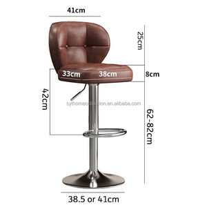 Tabouret de <span class=keywords><strong>bar</strong></span> confortable en cuir PU capitonné SYT Premium pour hôtel, tabouret de <span class=keywords><strong>bar</strong></span> confortable et soutien-gorge pour <span class=keywords><strong>bar</strong></span> à whisky - Product Image 2
