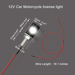 Luz de Matrícula para Motocicleta, Luz Trasera de Seguridad, Bombilla <span class=keywords><strong>LED</strong></span> para Placa de Matrícula, Legal para Motocicleta, RV, ATV, Moto de Nieve, Camión, Automóviles - Product Image 2