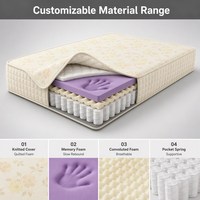 Gel-Memory-Foam-Matratze King Size 12 Zoll Vakuumverpackt für Schlafzimmer Kühlend 3-Zonen-Unterstützung Luxuriös Umweltfreundlich Direktlieferant