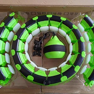 hula hoop formato adulti Suppliers-Adulti 24 Nodi Staccabile Taglia Regolabile Smart Hula Anello Cerchi Auto Rotazione di 360-gradi di Massaggio Della Vita di Esercizio di Fitness Anello