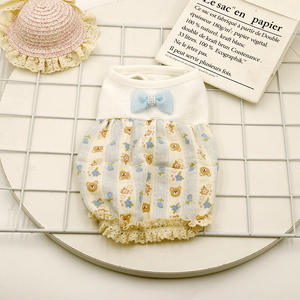 Nuevo Vestido <span class=keywords><strong>de</strong></span> Verano y Primavera para Perros, Ropa para Mascotas, Vestido con Lazo para Perros - Product Image 3