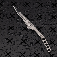 Couteau pliant de poche en alliage de titane, couteau de survie tactique pour la chasse, couteau pliant de camping pour les activités de plein air