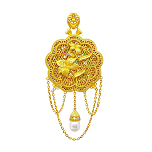 Bijoux UM, pendentif en argent 925 plaqué or 18 carats en forme de fleur, émeraude de laboratoire, filament, à porter tous les jours, cadeau d'anniversaire de mariage, NGTC - Product Image 4