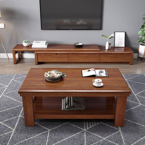 Armoire de table en bois blanc massif bon marché pour le salon, la chambre à coucher ou les meubles de bureau - Product Image 1