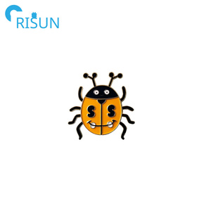 Épinglette coccinelle en émail personnalisée logo personnalisé coccinelle insecte volant <span class=keywords><strong>jardin</strong></span> coccinelle épingle en émail épingles coccinelle broche insigne animal - Product Image 5