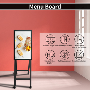 Nghiêng có thể gập lại lên đứng 32 "inch LED LCD Poster Điện dung màn hình cảm ứng quảng cáo hiển thị cảm ứng Bảng <span class=keywords><strong>menu</strong></span> màn hình cảm ứng kiosk - Product Image 2