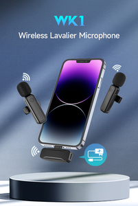 2.4 Ghz Kép Không Dây Lavalier <span class=keywords><strong>Microphone</strong></span> Ve Áo Tiếng Ồn Hủy Bỏ Mic Mini Micro Không Dây Cho Android IOS - Product Image 2