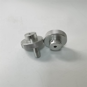 Manivela de aleación de aluminio oxidado con superficie moleteada para máquina de torneado circular, perilla de manipulación tipo <span class=keywords><strong>ruleta</strong></span> - Product Image 1