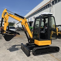Mini-excavatrice hydraulique chinoise de 3,5 tonnes à vendre à bas prix – Excavatrice compacte chinoise à conducteur marchant à pied
