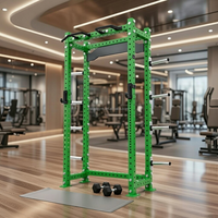 Rack de Sentadillas Comercial de Alta Resistencia con Barra de Dominadas, Equipo de Gimnasio Multifuncional para Entrenamiento de Fuerza